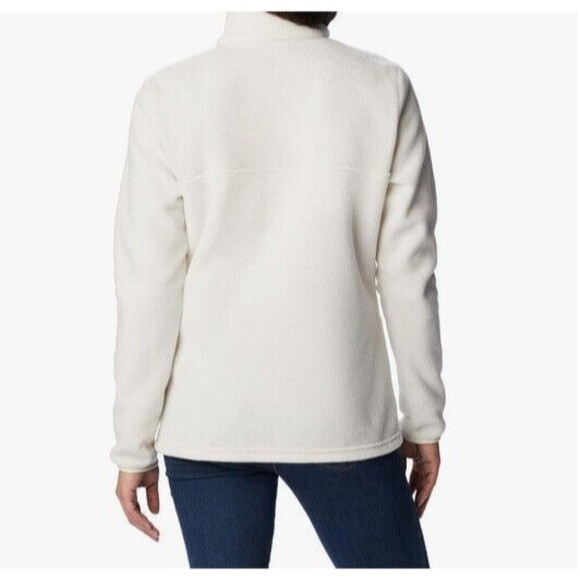 NWT Columbia Women's  1/2 Snap Pullover Chalk Camel Brown Size XS - Picture 2 of 3